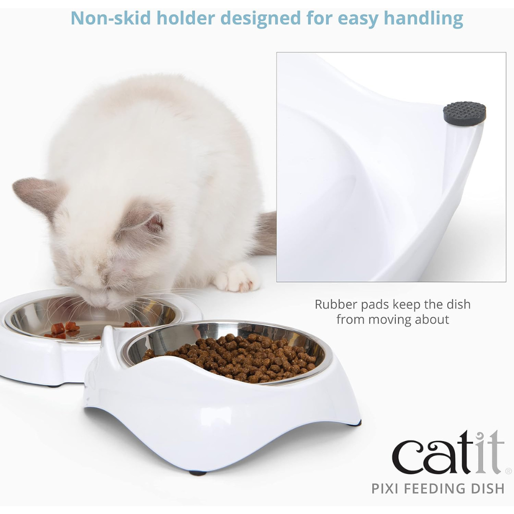Catit Pixi Single Food Dish White