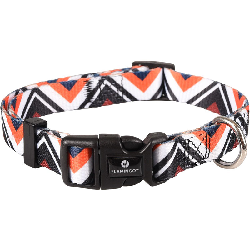Dog Collar Stian - Orange/White